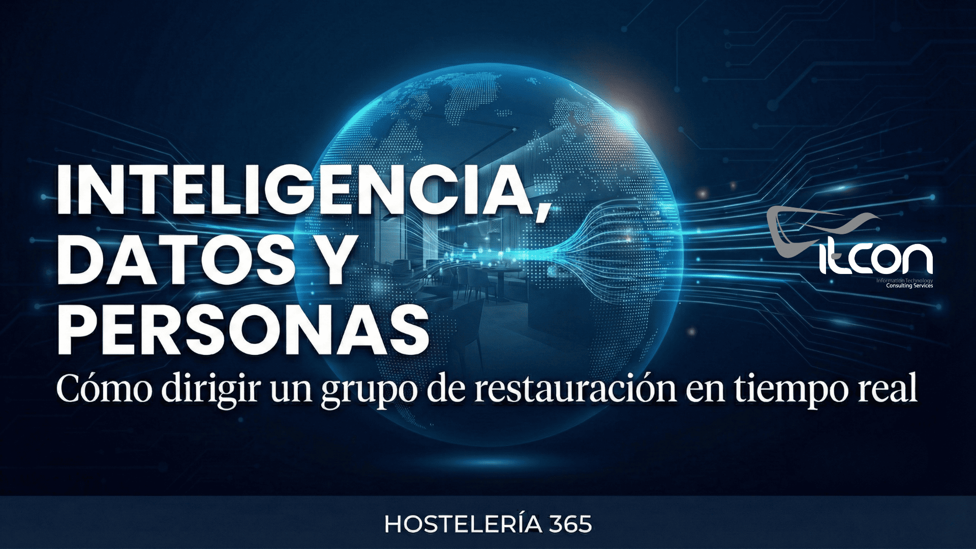 Infografía sobre Inteligencia Artificial aplicada a procesos empresariales con soluciones ITCON