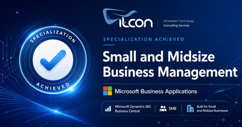 ITCON consigue la especialización Microsoft Small and Midsize Business Management en Dynamics 365 Business Central